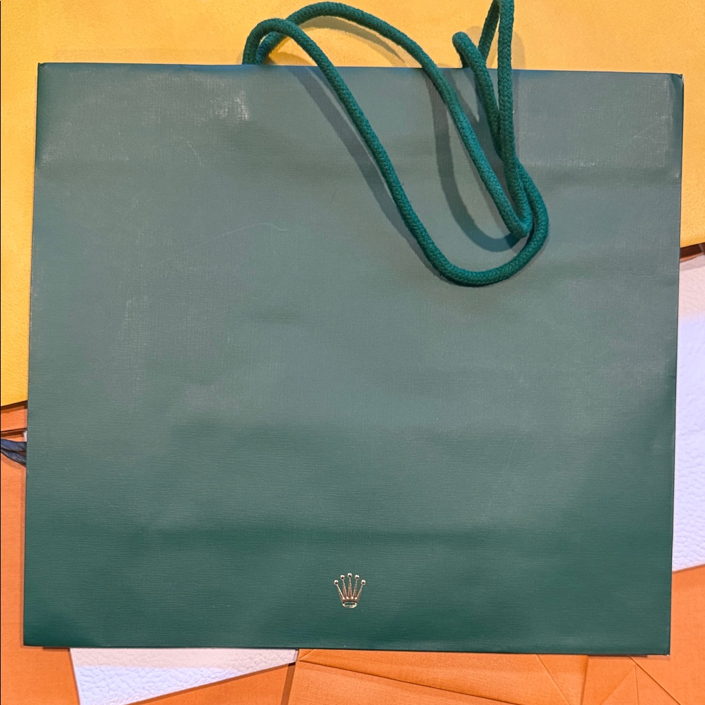 Rolex Green Shopping Bag Rolex Green Shopping Bag